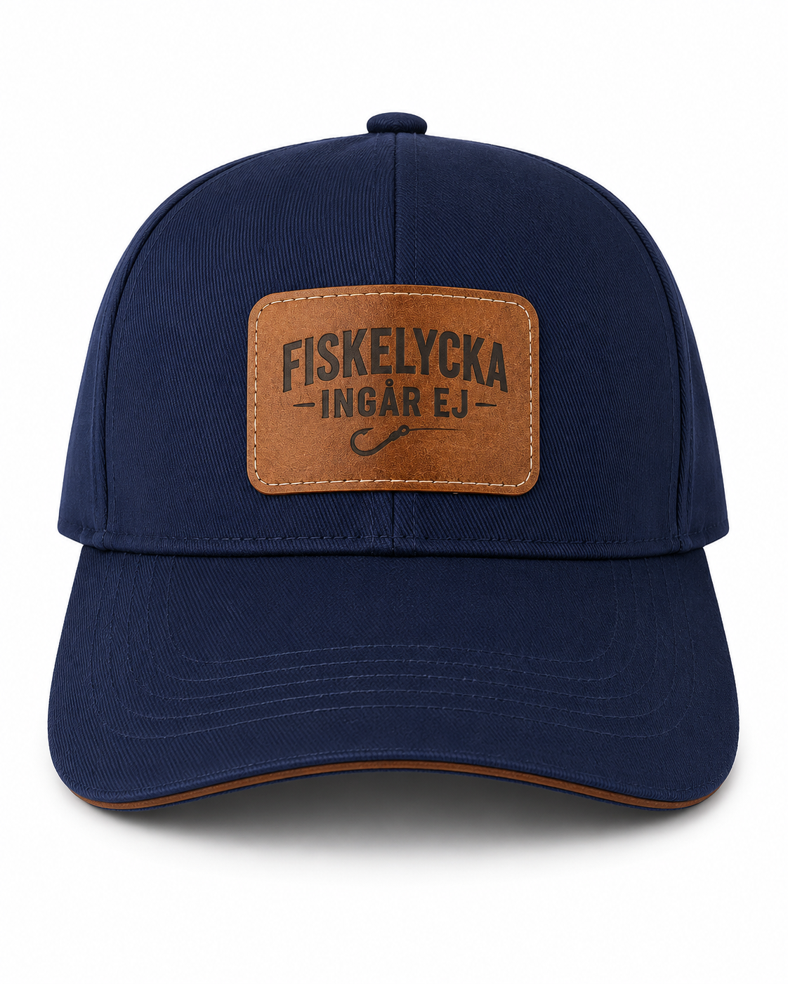 Keps - "Fiskelycka ingår ej" - blå