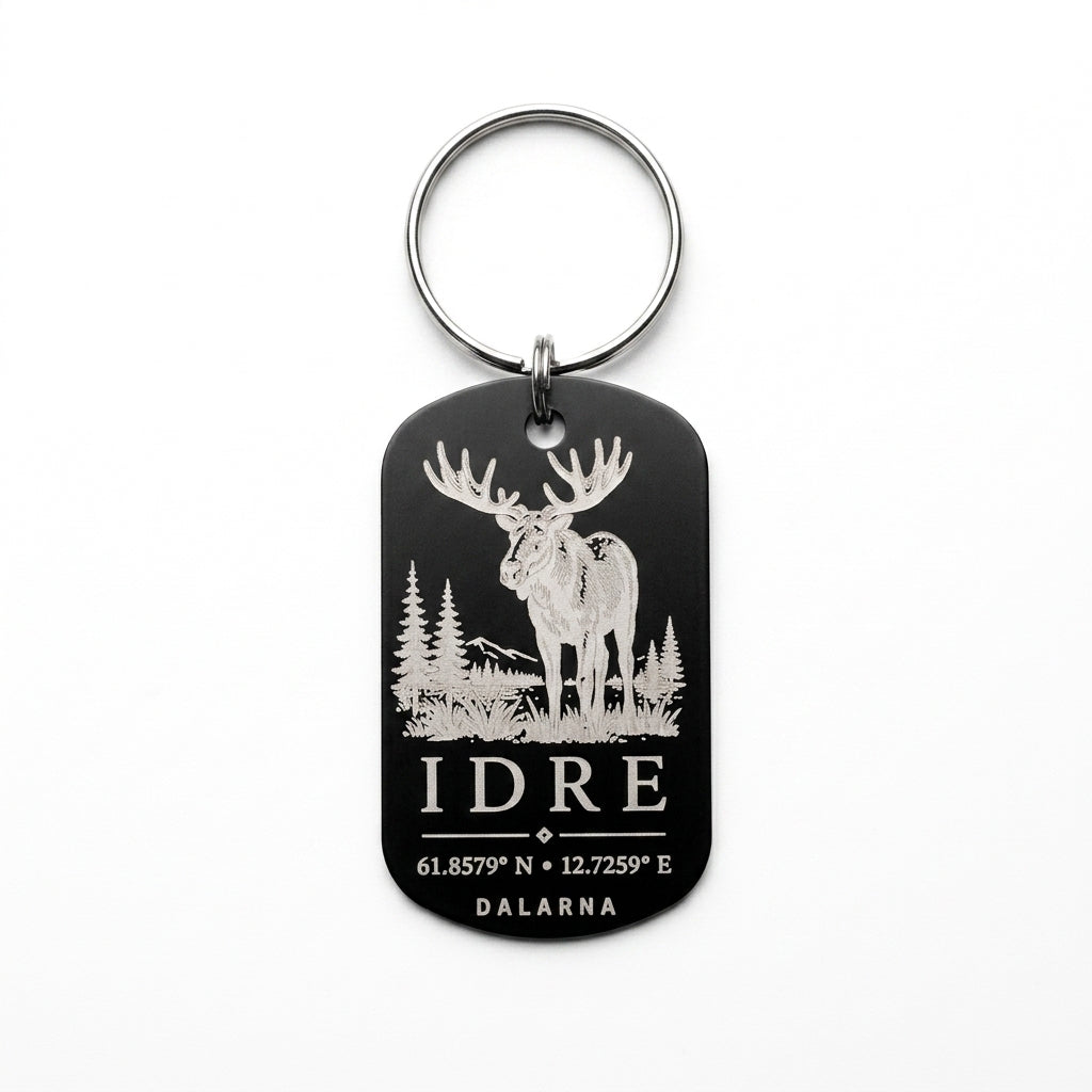 Nyckelring - Älg Idre