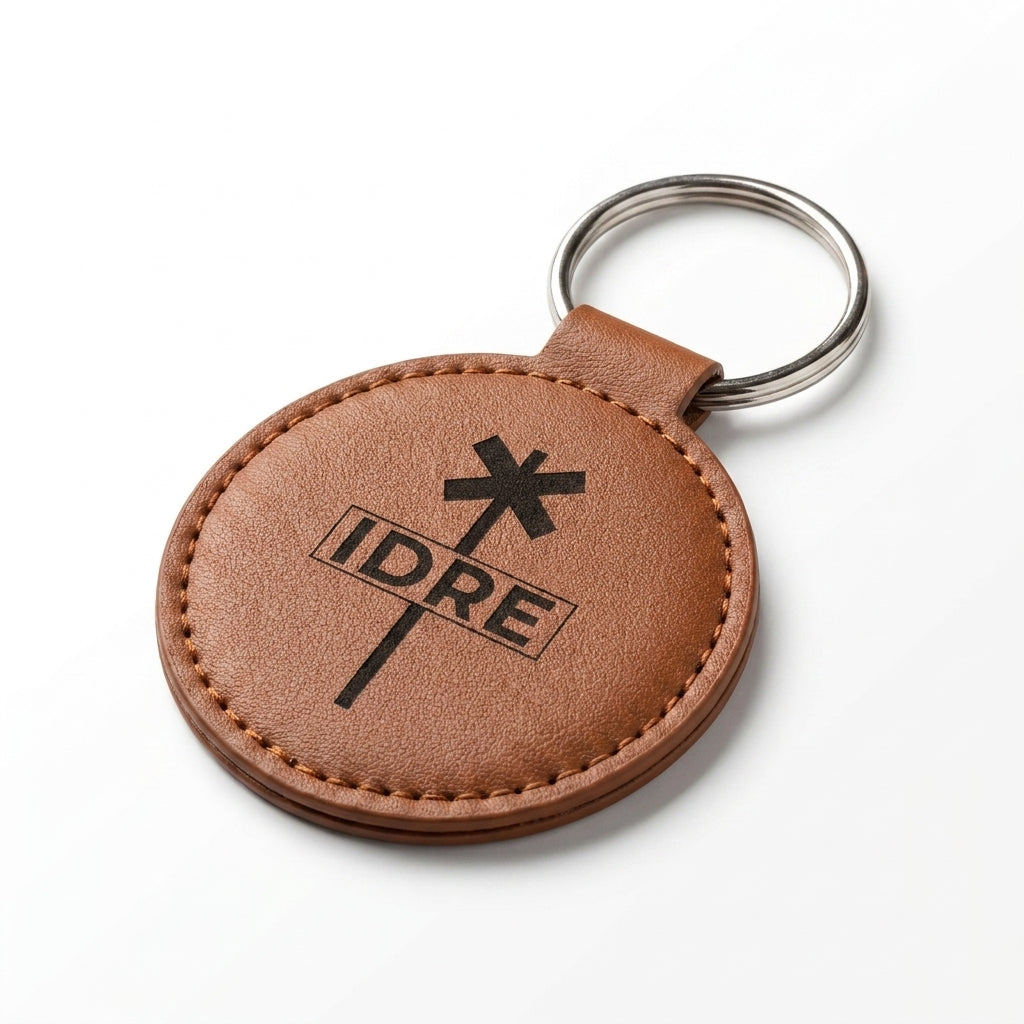 Nyckelring - "IDRE - Ledkryss" (rund)