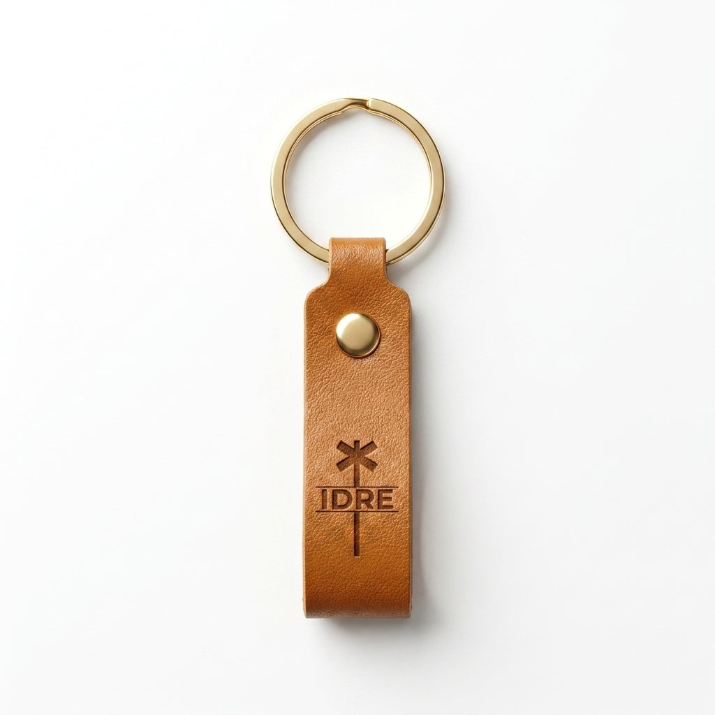Nyckelring i läder - Idre ledkros