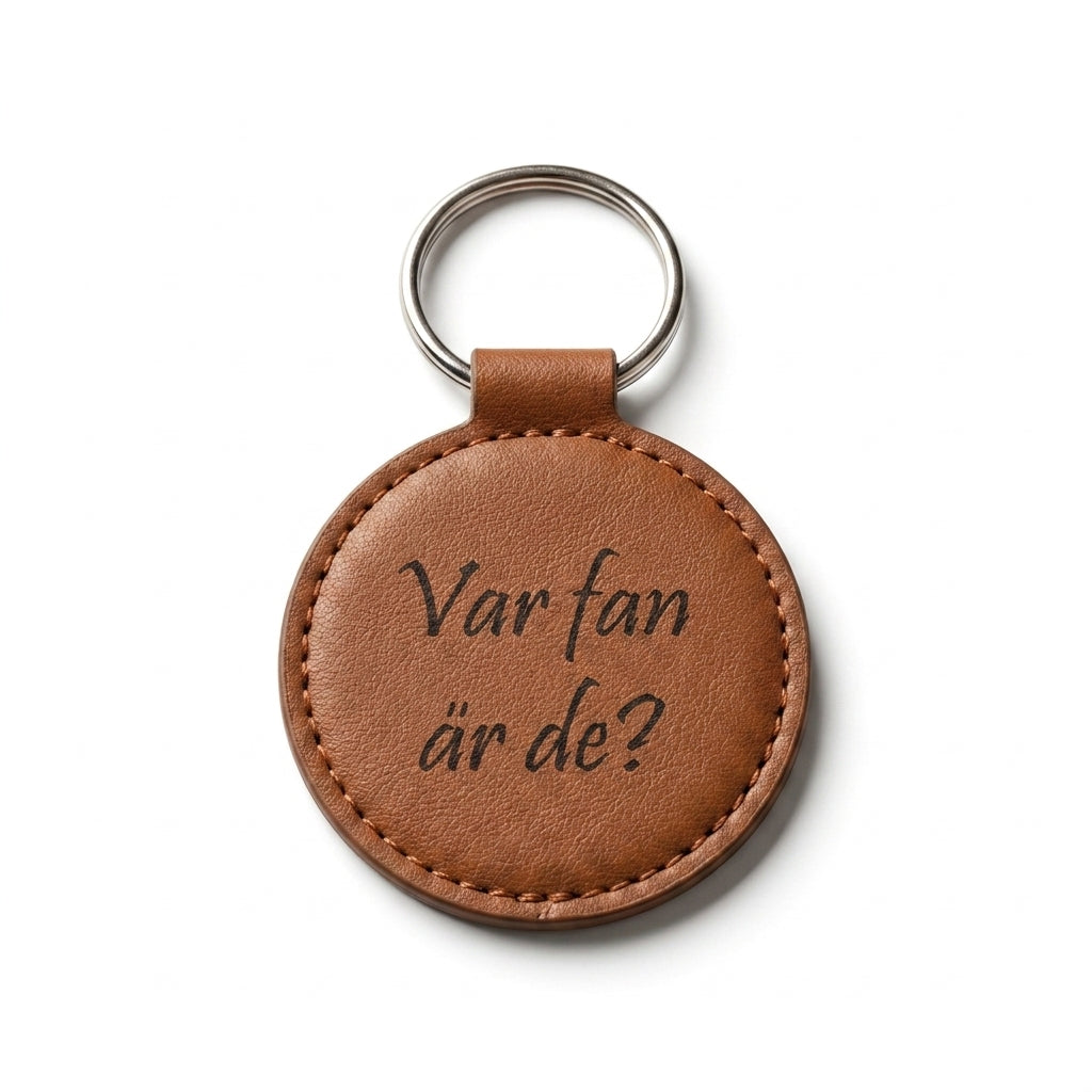Nyckelring - "Var fan är de?"